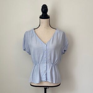 I. Crew Light Blue Women's Top